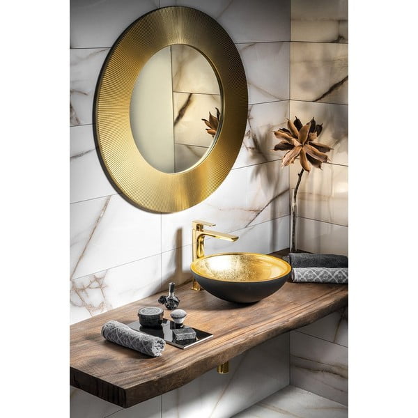 Stoječa armatura za umivalnik v zlati barvi Spy – Sapho-image-3