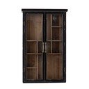 Črna stenska vitrina iz masivne jelke 50x80x14 cm Hazem – Bloomingville