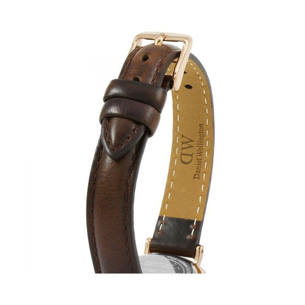 Ženska ura z usnjenim pasom in belo številčnico Daniel Wellington Petite Bristol, ⌀ 28 mm-image-1