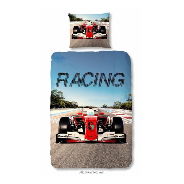 Otroško bombažno posteljno perilo Good Morning Racing, 140 x 200 cm