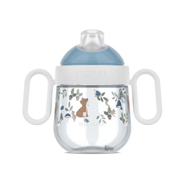 Svetlo modra plastična otroška skodelica 200 ml Forest Friends by Little Dutch – Mepal-image-3