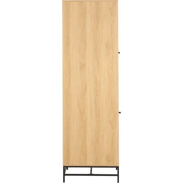 Garderobna omara v hrastovem dekorju v naravni barvi 51x200x60 cm Albany  – Actona-image-3