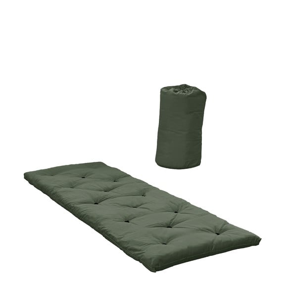 Zelena futonska vzmetnica 70x190 cm Bed In a Bag Olive – Karup Design