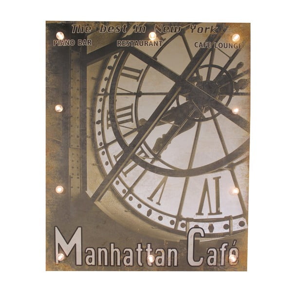 Svetlobna dekoracija Antic Line Manhattan Cafe, 45x60 cm