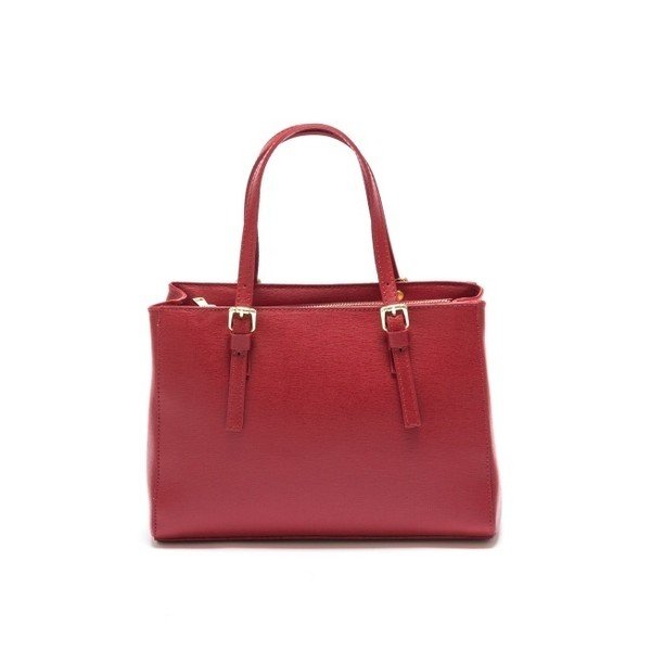 Rdeča usnjena torbica Isabella Rhea Murello Rosso-image-3