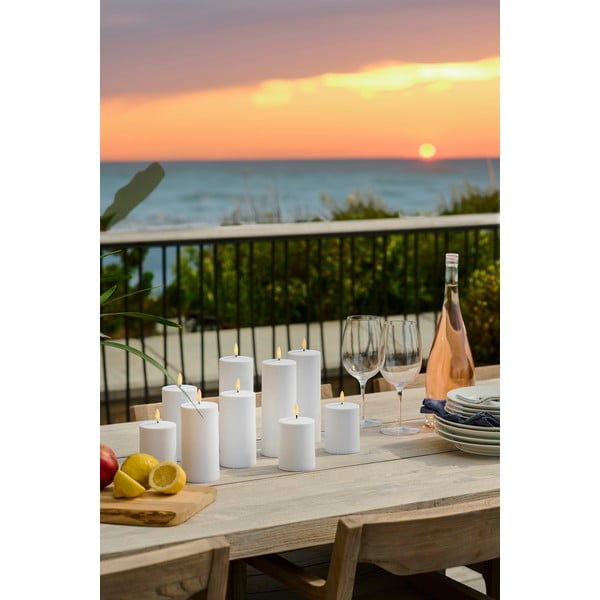 Zunanja LED sveča s solarnim panelom (višina 10 cm) Sille – Sirius-image-1