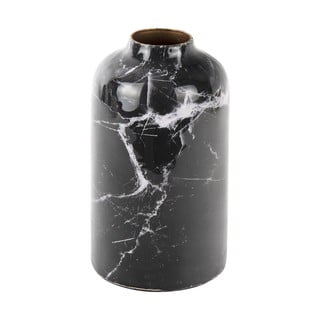 Črno-bela železna vaza PT LIVING Marble, višina 15 cm
