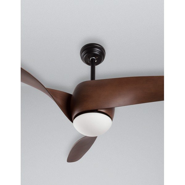 Mat črna/v temni naravni barvi kovinska LED stropna svetilka s steklenim senčilom Breeze – Nova Luce-image-3