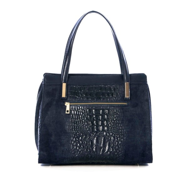 Usnjena torbica Croco Blue-image-2