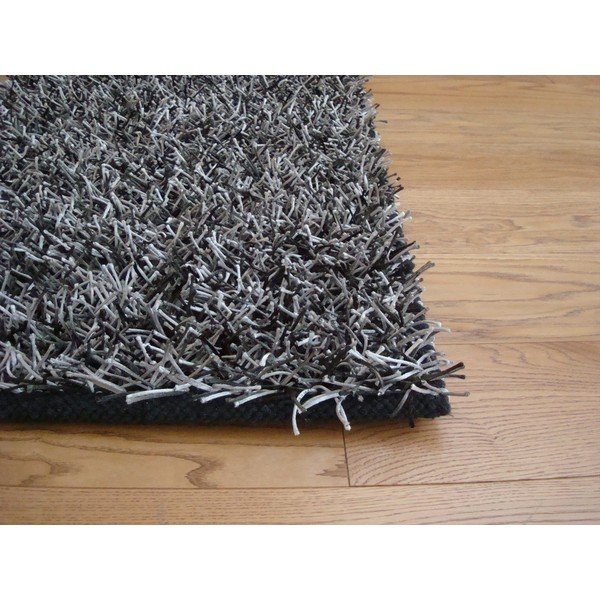 Preproga Shaggy Black Silver, 60x100 cm-image-1