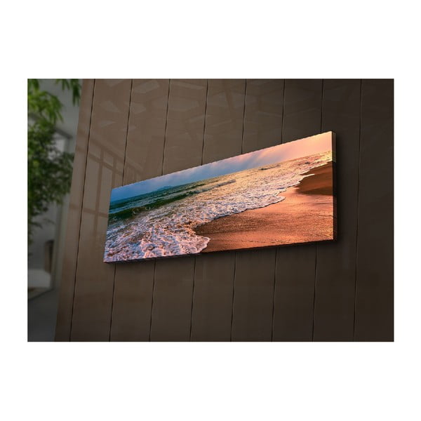 Osvetljena slika Beach Wallity, 90 x 30 cm