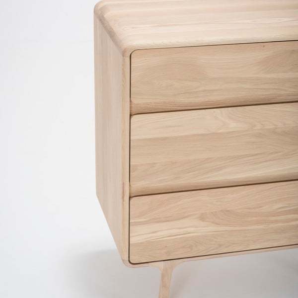 Masivna hrastova komoda s 3 predali Gazzda Fawn-image-4