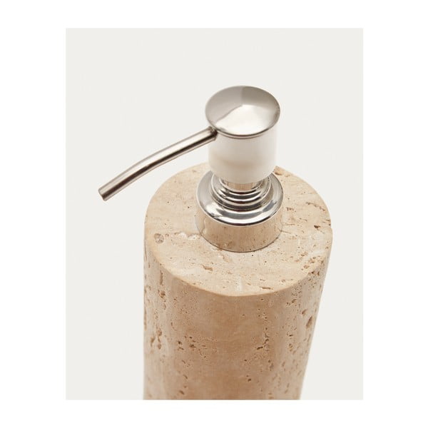 Bež kamnit dozirnik za milo Macre – Kave Home-image-3