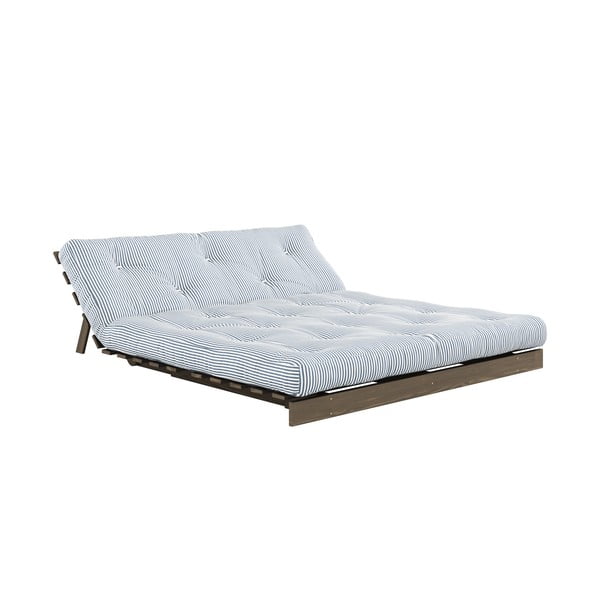 Bela/svetlo modra raztegljiva sedežna garnitura 160 cm Roots - Karup Design-image-4