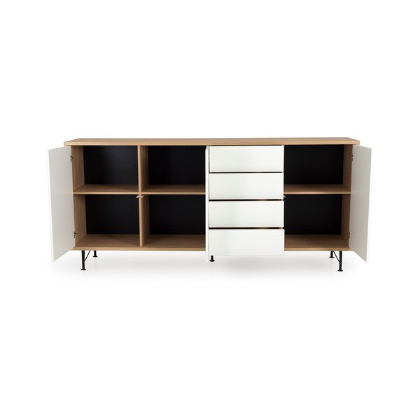 Bela komoda Tenzo Flow, dolžina 217 cm-image-3