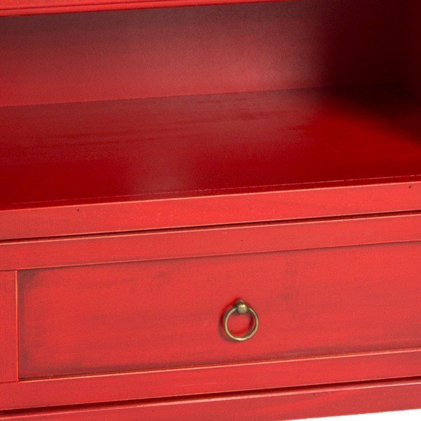 Rdeča TV mizica Evergreen House Credenza-image-3