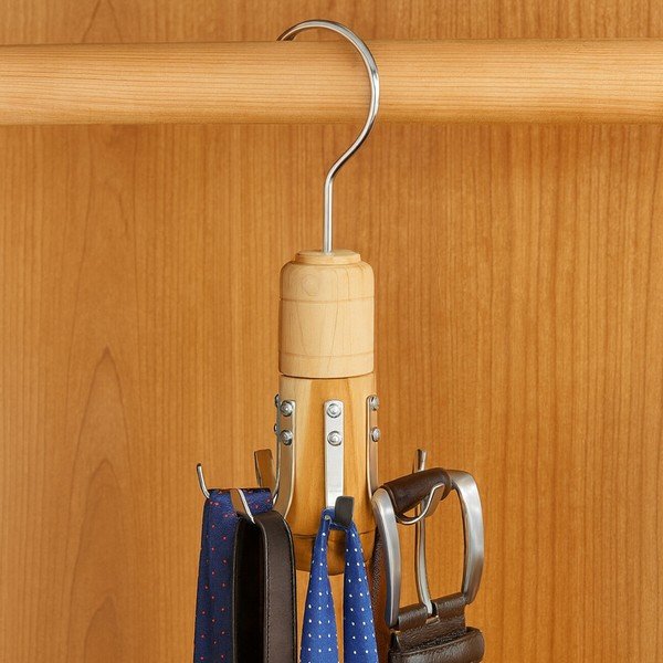 Viseči lesen obešalnik za kravate in pasove The Dandy – Premier Housewares-image-2