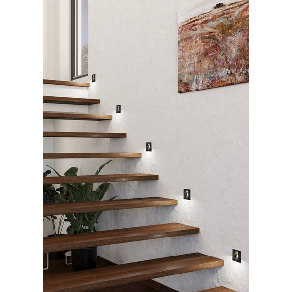 Črna LED stenska svetilka MECINOS – EGLO-image-1