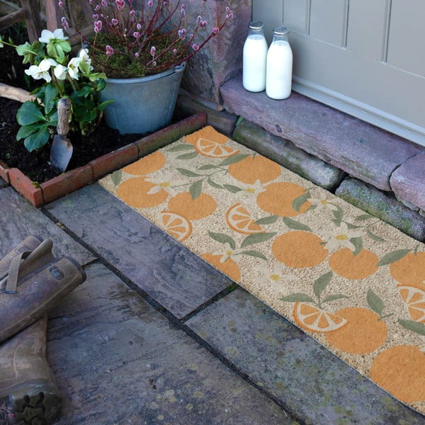 Predpražnik iz kokosovih vlaken 40x120 cm Orange – Artsy Doormats-image-2