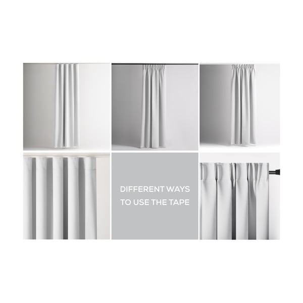 Bela zavesa za delno zatemnitev 140x270 cm Kierra – Restilo-image-3