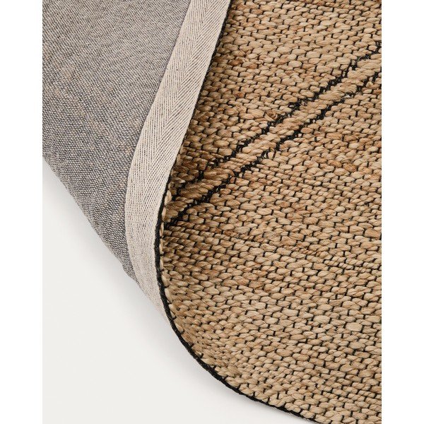 Ročno tkana preproga iz jute v naravni barvi 200x300 cm Vallalta – Kave Home-image-4