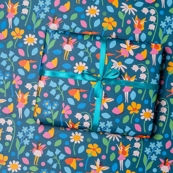 Darilni papir v kompletu 5 ks Fairies in the Garden – Rex London