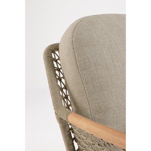 Svetlo rjav kovinski vrtni fotelj Eulero – Bizzotto-image-3