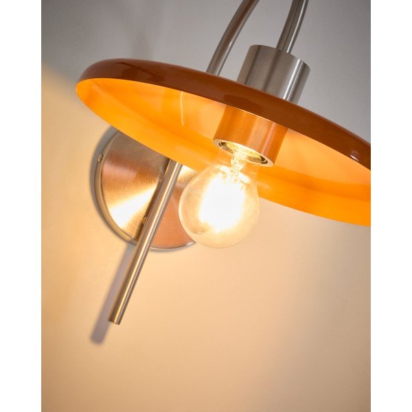 Oranžna stenska svetilka ø 27 cm Nuvira – Kave Home-image-2