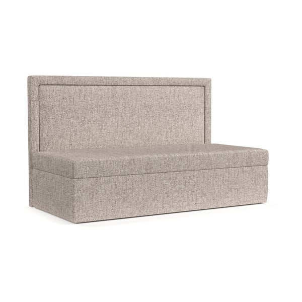 Svetlo rjava oblazinjena postelja 90x200 cm Scala – Maison de Rêve