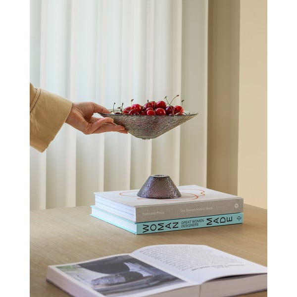 Zeleno-rjava steklena skleda za sadje ø 15 cm Bonbon – Hübsch-image-1