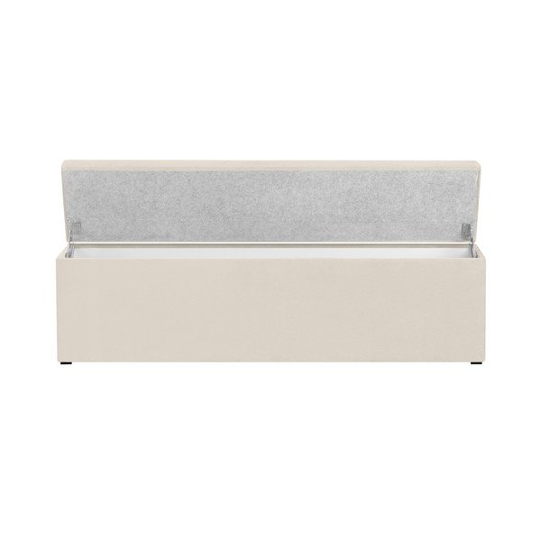 Krem otoman s prostorom za shranjevanje Windsor & Co Sofas Nova, 200 x 47 cm-image-2