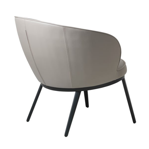 Sivo-bež fotelj iz umetnega usnja Gain – Unique Furniture-image-3
