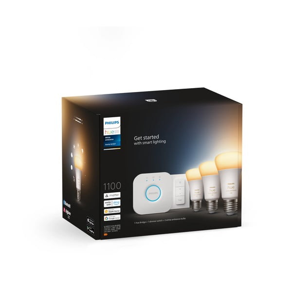Pameten začetni komplet z žarnico E27, 11 W 5 ks White ambiance – Philips Hue-image-2