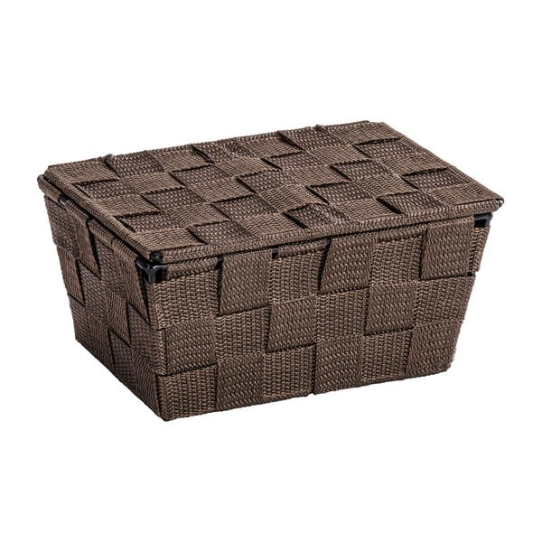 Rjava košara s pokrovom Wenko Adria, 14 x 19 cm-image-2