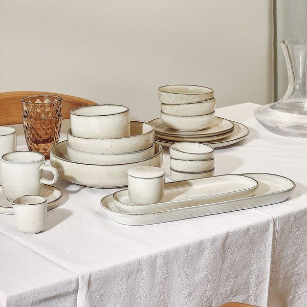 Jedilni servis 16 ks iz kamenine za 4 osebe Meridian – Salt&Pepper-image-1