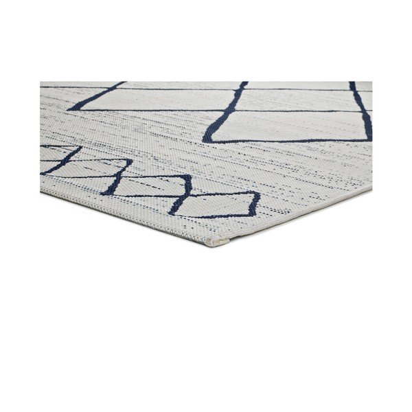 Modro-kremasto bela zunanja preproga Universal Elba, 140 x 200 cm-image-1
