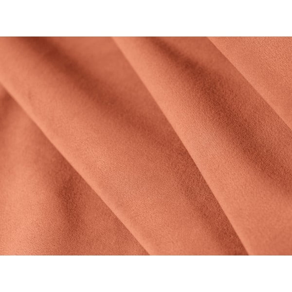 Rožnata žametna sedežna garnitura 266 cm Paolo – Milo Casa-image-4