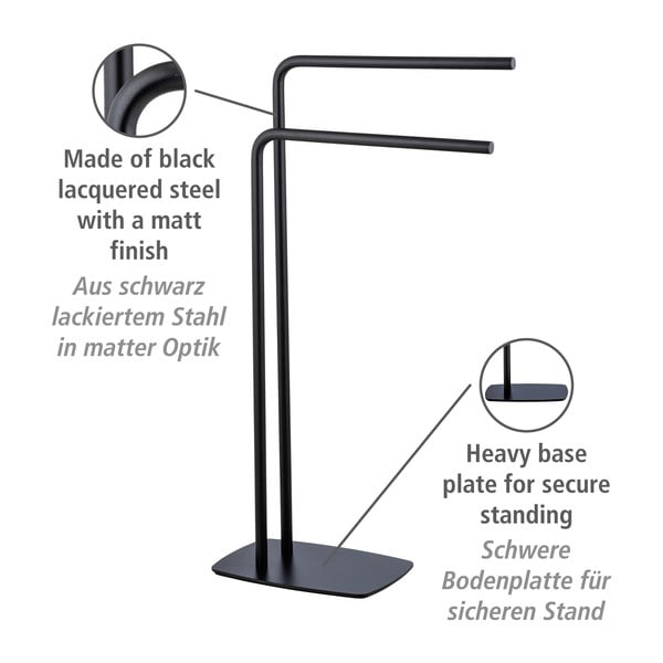 Jekleno stojalo za brisače Iria – Wenko-image-4