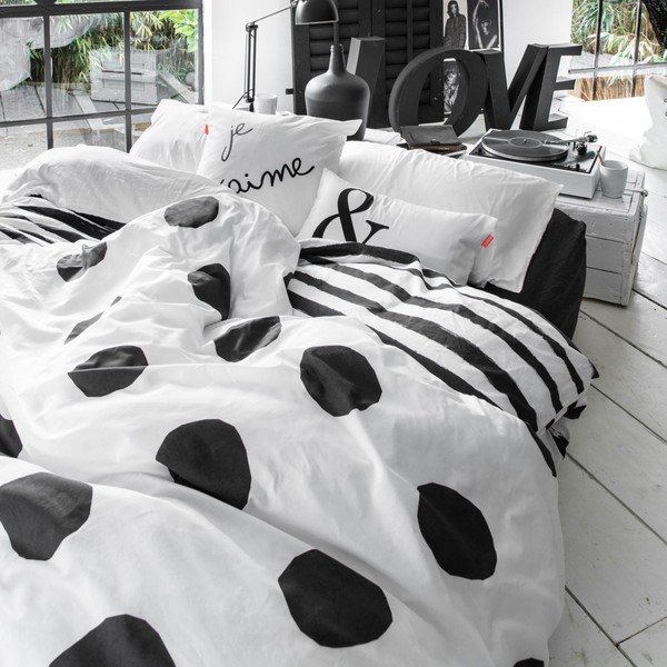 Bombažna odeja Blanc Dot, 220 x 220 cm-image-3