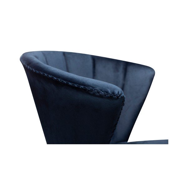 Temno moder fotelj DAN-FORM Danska Merge Velvet-image-1