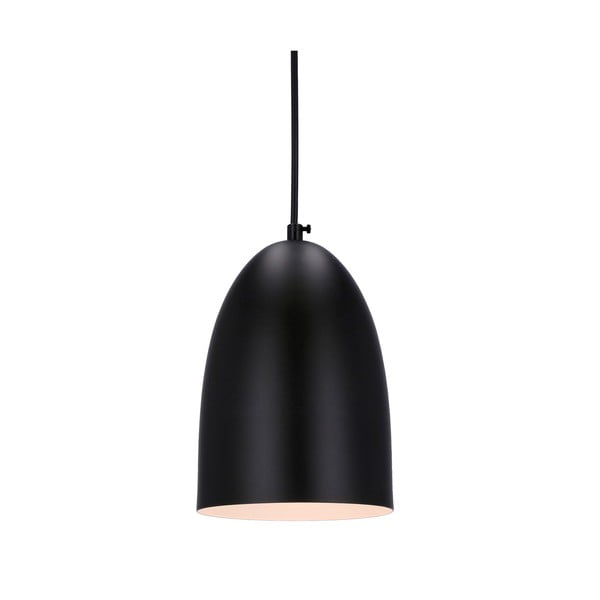 Črna viseča svetilka s kovinskim senčnikom ø 14 cm Icaro - Candellux Lighting-image-1