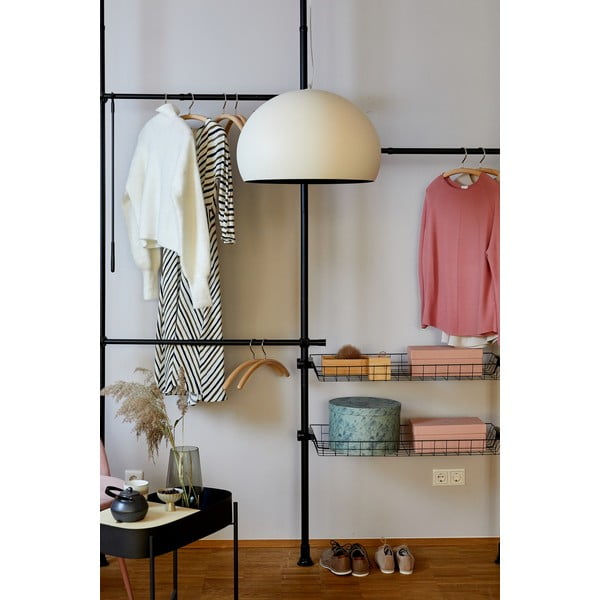 Črno kovinsko teleskopsko stojalo za oblačila Herkules – Wenko-image-1