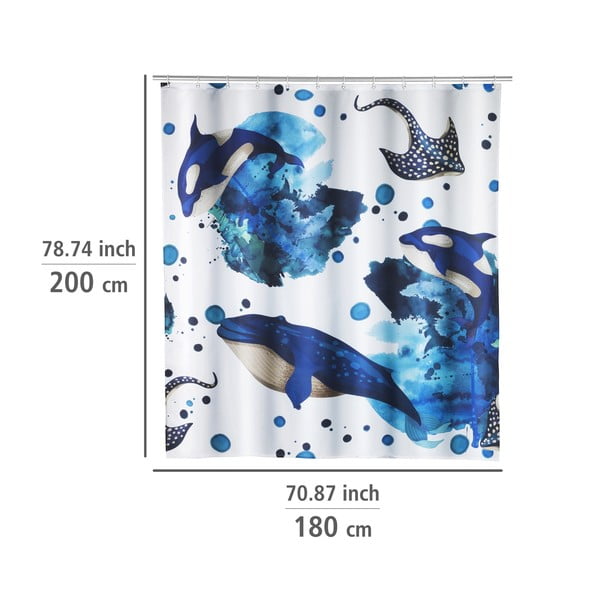 Zavesa za tuš 200x180 cm Aquaris – Wenko-image-1