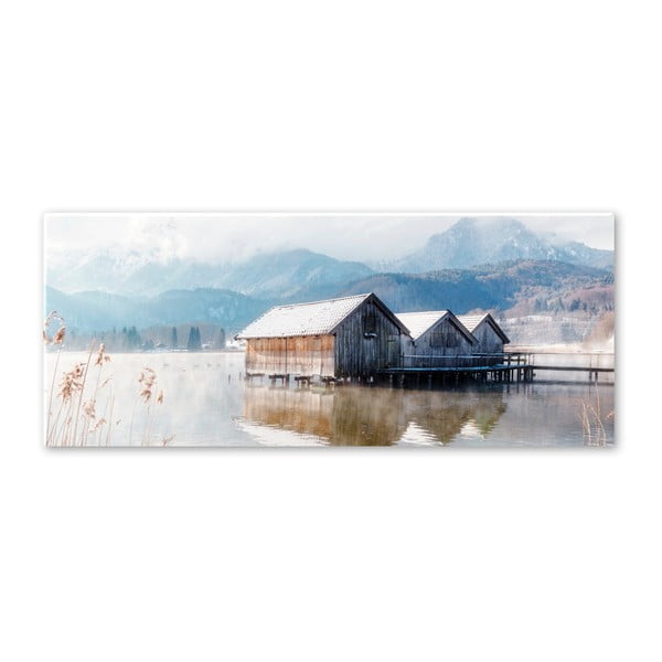 Slika Styler Glasspik Pastelno jezero, 50 x 125 cm