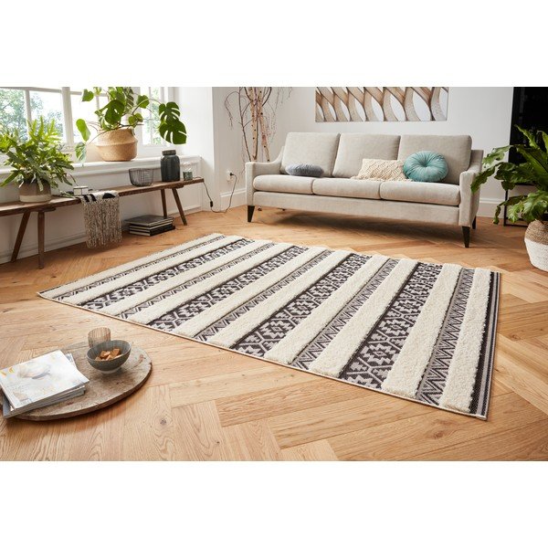 Krem-črna preproga Mint Rugs Temara, 200 x 290 cm-image-3
