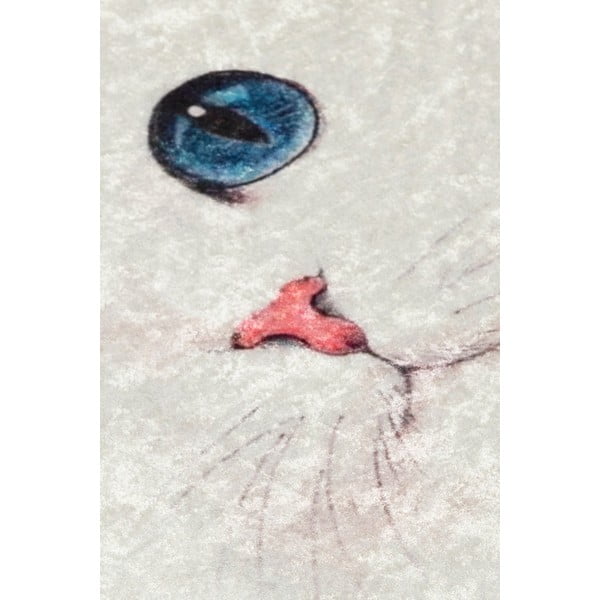 Kremno bela kopalniška preproga 40x60 cm Blue Eyes – Foutastic-image-3