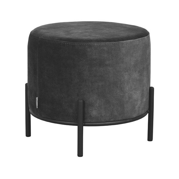 Temno siv žameten tabure Troy – LABEL51-image-3