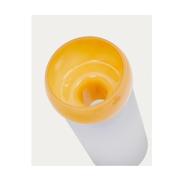 Rumena steklena vaza (višina 30,5 cm) Kelse – Kave Home-image-2