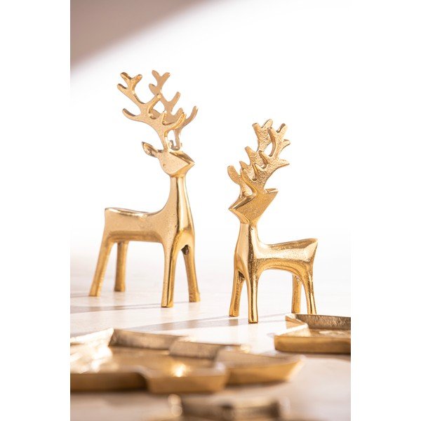 Kovinska božična figurica (višina 11 cm) Noelle Reindeer – Ladelle-image-1