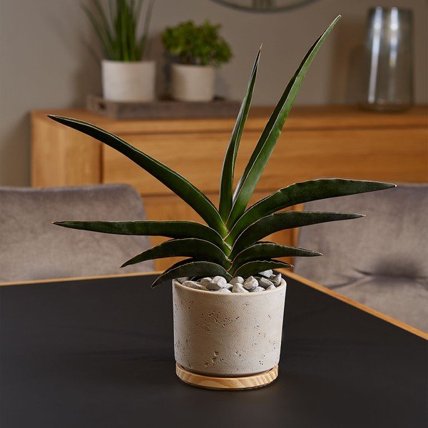 Siv keramični cvetlični lonec Big pots, ø 16 cm-image-1